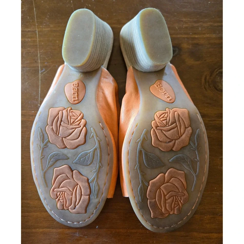 Born orange leather